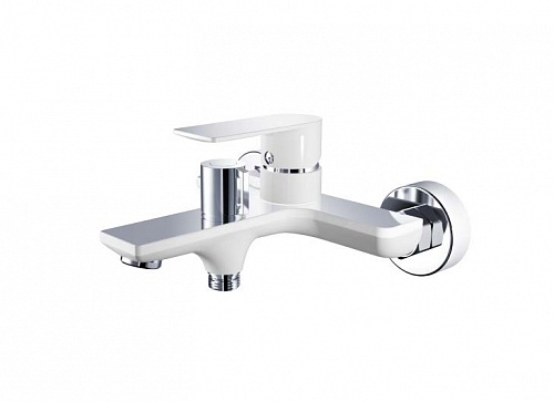 Смеситель д/ванны к/н Haiba HB60505-8 белый/хром