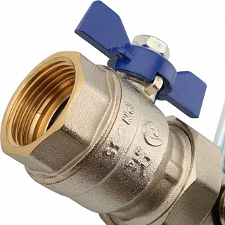 Коллектор 5-вых. латун. с расходомер. (SMB 0473 000005) STOUT 