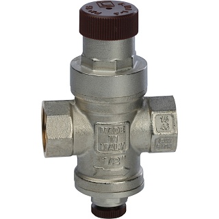 Редуктор давления 1/2" с давлением на выходе 1…4 бар с вых. для манометра (SVS-0010-000015) STOUT 