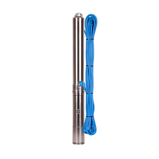 Насос скваж 3,5" ASP1.8E-63-90, G1"вн.р., Qmax=60л/мин, Hmax=80м, 1х220В, P1=0.98кВт, кабель 60м (3263) Aquario