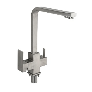 MAGNUS Смеситель д/кухни, Г-образный излив,под фильтр нерж. ст. марка 304, код: 91116 снят с производства