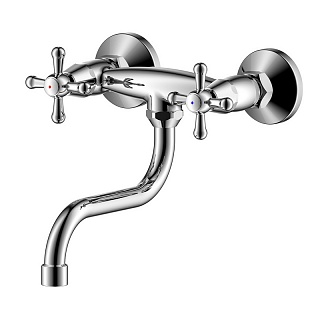 Смеситель настенный DOM хром керам. ARGO 052  37993 