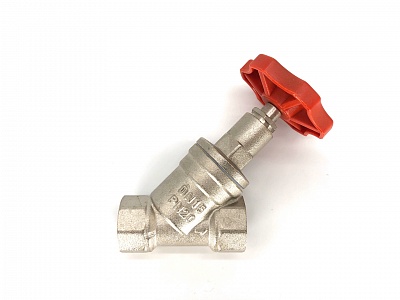 Вентиль прямоточный запорно- регулировочный  1/2"   (GL183)  ViEiR (100/10шт)