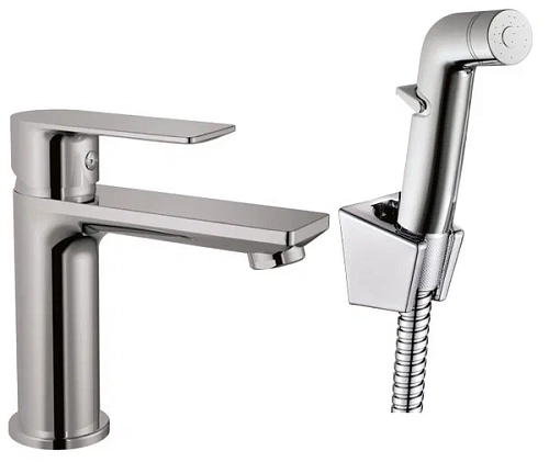 Смеситель д/раковины Haiba хром с гиг.лейкой HB12505