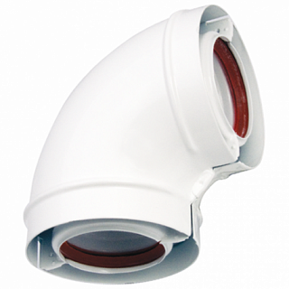 Колено коаксиальное стартовое 90 гр. 60/100 (универс) TR.6004 