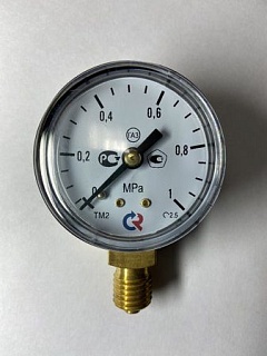 Манометр  0...16 bar (1,6МРа), ТМ-210Р.00 (50мм, М12*1,5, кл. точ.2,5) (ГАЗ) (РОСМА) (4061)