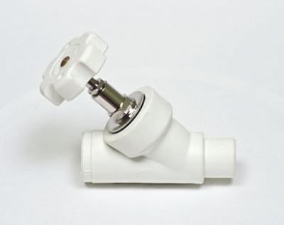 Вентиль ручной балансировочный д.25 белый (30) ТЕВО