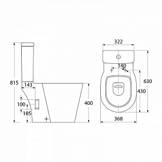 Унитаз-комп IDDIS "Calipso" в комп.сиденье мультилифт (CAL2DSEi24) ВЫГОДА!!