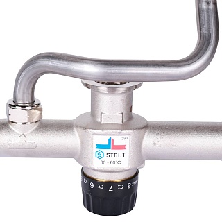Узел насосно-смесительный без насоса, 30-60С  (SDG-0120-007000) STOUT