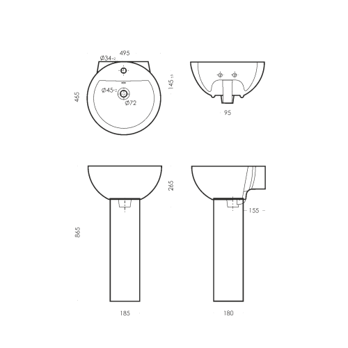 Пьедестал "ART LUX" бел. (Самара)