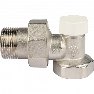 Клапан запорно-балансировочный, угловой 3/4" (SVL 1156 000020) STOUT АКЦИЯ !!!