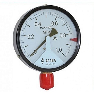 Манометр АДМ-100.3-0,6, 0-6бар, G1/2", с токовым выходом 4-20 мА, Агава ВЫГОДА