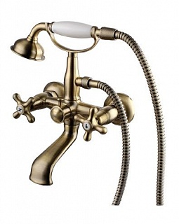 Смеситель д/ванны "Vintage " (2812В) бронза короткий излив поворотный LEMARK 