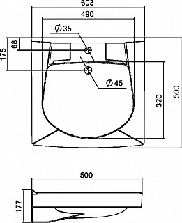  Умывальник на стиральную машину "Пилот" с/отв. 50*60 в компл