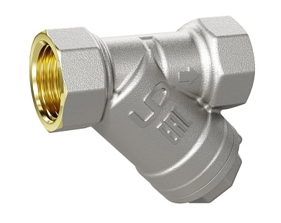 Фильтр косой латунный  1"  г/г  LD Pride 57.25.В-В Ду 25 Ру 40 (12шт)