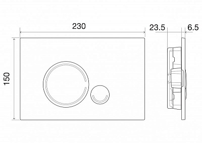 Кнопка управления систем инст. BelBagno SFERA BB018-SR-ORO золото