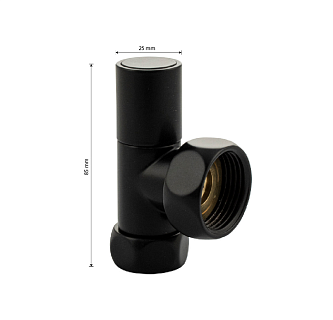 Вентиль угловой для П/С 1х3/4 г-г черный САНАКС 398ч