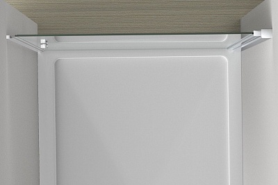 Дверь для душа VINCEA  Alpha распашная 0,9 м хром/прозрачное 6мм VDP-3AL900CL