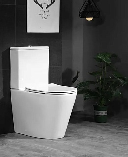 Унитаз-компакт Cerutti SPA "SELLA GW" безободковый сид.дюропл. м/лифт CT9864  АКЦИЯ!!