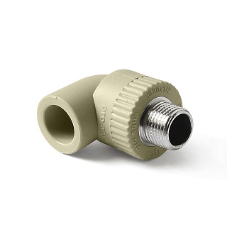 Колено  32*1/2"нар.рез. серый (10/50) ПРО АКВА (PA27015G)