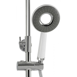 BRIMIX Душ.система хром с полочкой и крючками (3084)