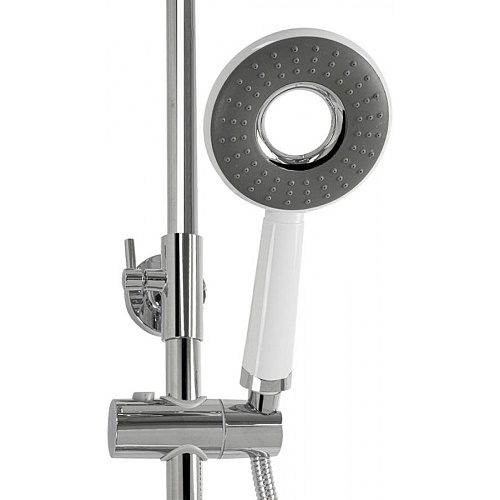 BRIMIX Душ.система хром с полочкой и крючками (3084)