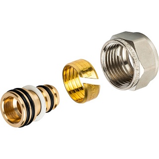 Фитинг резьбозажимной 16х2,0 - 1/2" евроконус (10/100) (SFC-0022-001620) STOUT