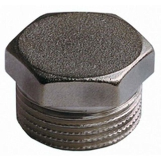 Заглушка 1/2" в трубу, штуцер ник. GF (300/10) (SFT-0025-000012)