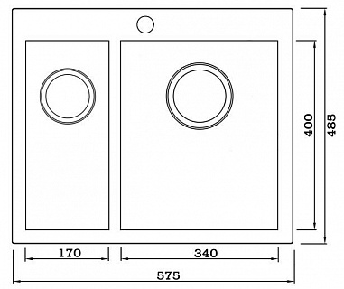 Кухонная мойка Seaman Eco Marino SMV-Z-575L