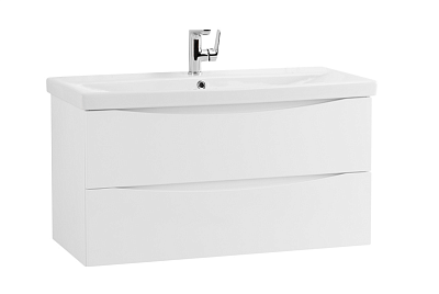Комплект мебели 80 "MARINO-CER" MARINO-CER-800-2C-SO-BO-P белый 2ящ. BelBagno (ум.BB0322-80-LVB)