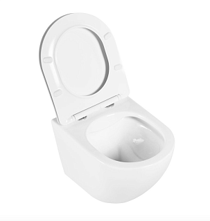 Унитаз подвесной Belbagno "UNO" безободковый с сидением с м/л ВВ3105СНR
