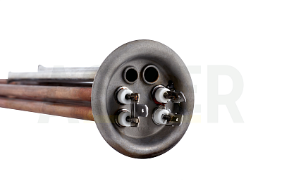 Тэн д/водонагревателей 2,0 Квт медь ф64мм, под анод М4, L295мм с упаковкой (AS00005) Asker 