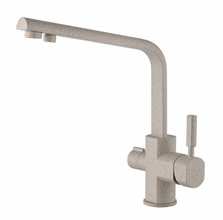 Смес д/кухни Kaiser Decor ф40 под фильтр песочный мрамор (40144-4)