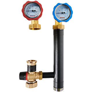 Группа насосная группа  с термост.клапаном 1" без насоса (RDG-0002-012501) ROMMER замена арт100393