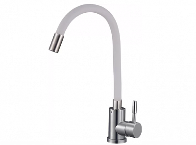 Смеситель д/кухни Solone (EZA4-F090GY) ф35 гибкий излив серый нерж.
