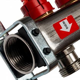 Коллектор 8-вых. нерж.ст. с расходомер. (SMS 0917 000008) STOUT