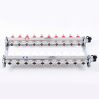 Коллектор нерж. с расходомерами 1"х3/4" на  10 выходов (450I4310(R) Uni-Fitt 