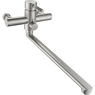 Смеситель д/ванны SOLID нерж. d35  длинный излив 32см  35L35D  ARGO 43974