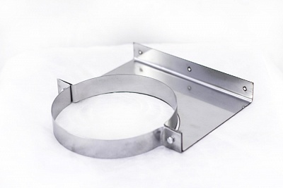 Кронштейн стеновой (длина до хомута 90 мм)  250 нерж 1 мм