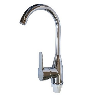 BRIMIX - Смеситель кухонный , шаровый АБС пластик хромированный (код: 590)