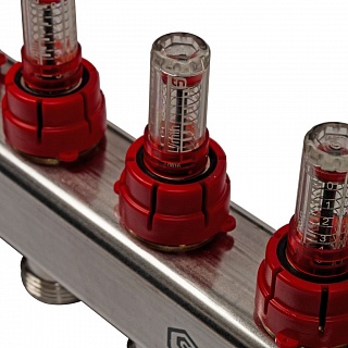 Коллектор 12-вых. нерж.ст. с расходомер. (SMS 0907 000012) STOUT