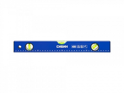 Уровень СИБИН 800мм (коробчатый, 3и ампулы, имзмер.линейка) 34605-080