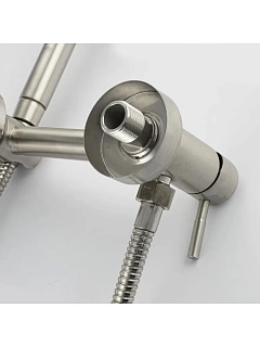 GFmark Смеситель гигиенический настенный САТИН из нержавеющей стали (2048) 