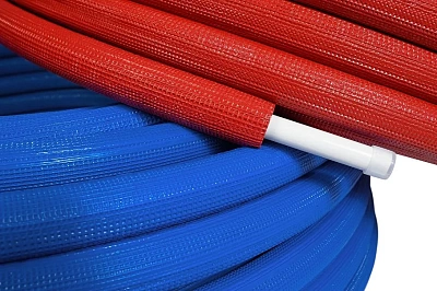 Труба 16х2.0 в синей изол.(бухта 10 м)  K-FLEX SOLID ISOLINE B 6 PERT II/Al/PERT II   