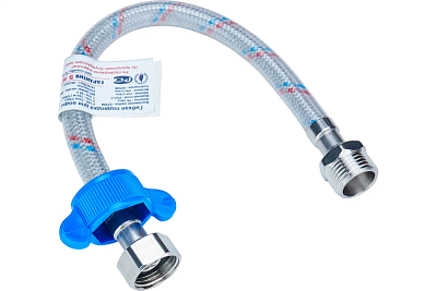 Подводка вода 0,5 1/2 г/ш, ЦС (ГП002019) нейлоновая оплетка