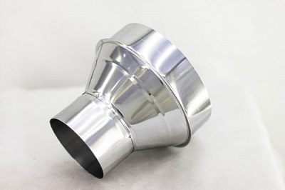 Конический старт-сэндвич- К-180 / 250 нерж 1мм (AISI 304) / нерж 0,5 мм