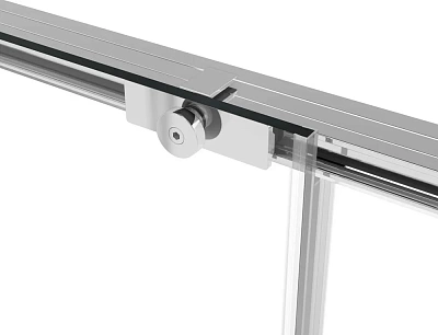 Ограждение душевое VINCEA Slim Soft 1200*800, хром, стекло прозрачное VSR-1SS8012CL (VDS-1SS120CL+VSG-1SS800CL)
