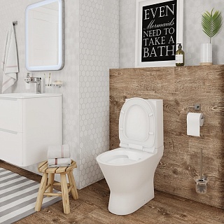 Унитаз-компакт безободковый, Edifice Rimless, IDDIS, EDIRDSEi24