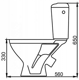 Унитаз-комп  детский "Вершок" белый кнопка н/п с сиденьем (Лобня )