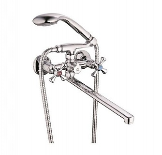 Смеситель д/ванны G-lauf (QST7-A827) лат длинный плоский излив